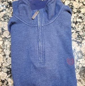 CHAPS mens zip sweater Large